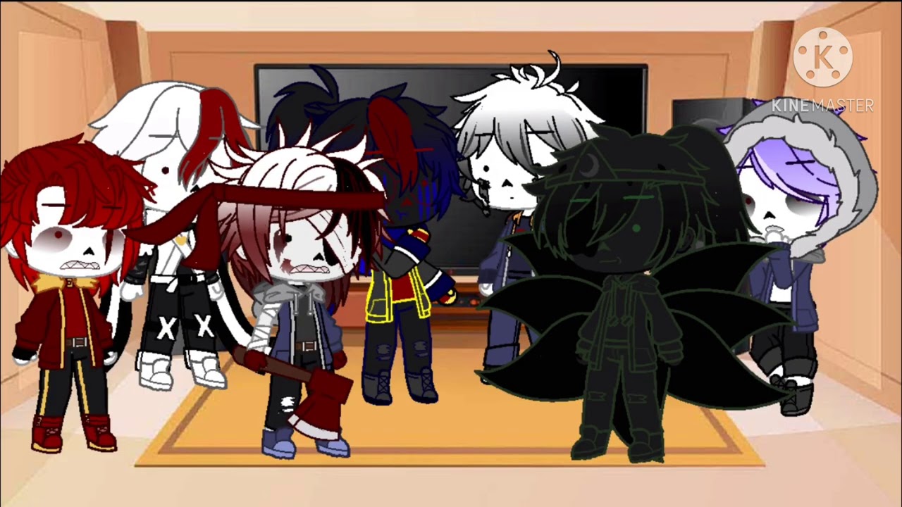bad sanses React to fallen star (Gacha club)