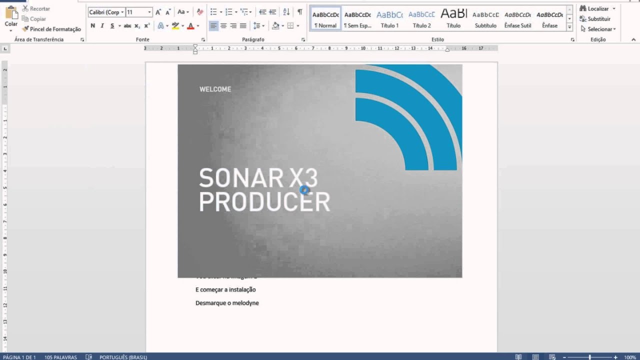 Instalação Sonar X3