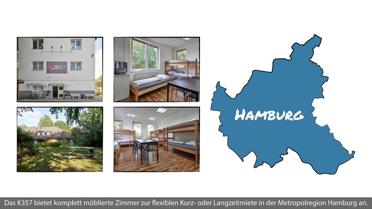 G&uuml;nstige Monteurzimmer Hamburg, m&ouml;blierte Zimmer, Wohnungen, WG Zimmer,  K357, einfach erkl&auml;rt