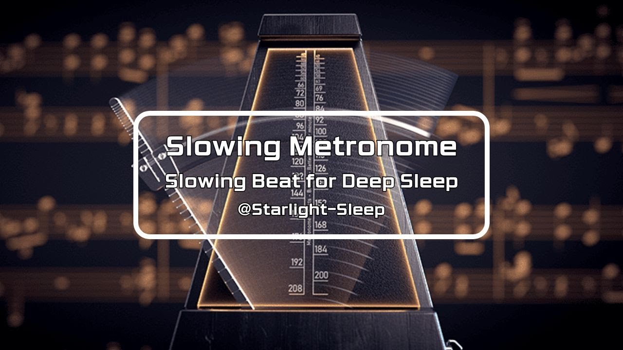 Fall Asleep in Minutes with this Slowing Metronome Sound | Brainwave Entrainment for Deep Sleep
