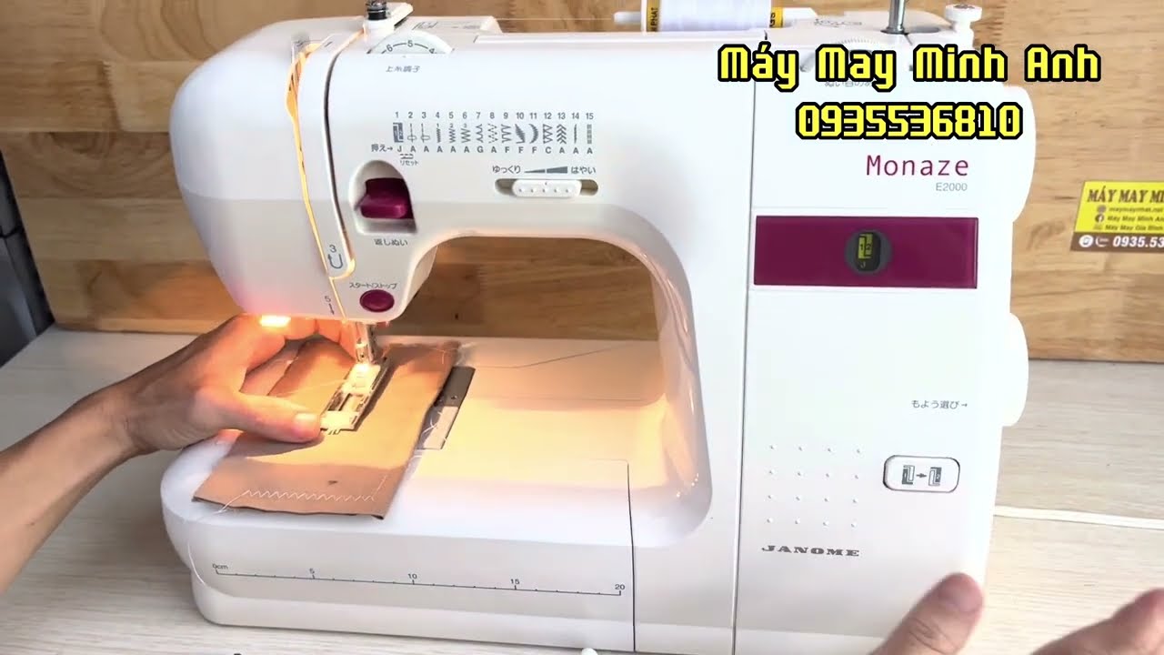 Janome Monaze E2000, hướng dẫn sử dụng
