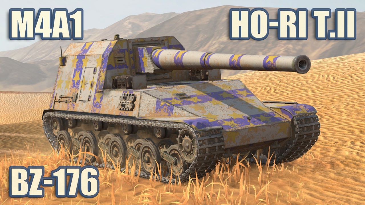 Ho-Ri T.II & BZ-176 & M4A1 Revaloris&eacute; &bull; WoT Blitz Gameplay