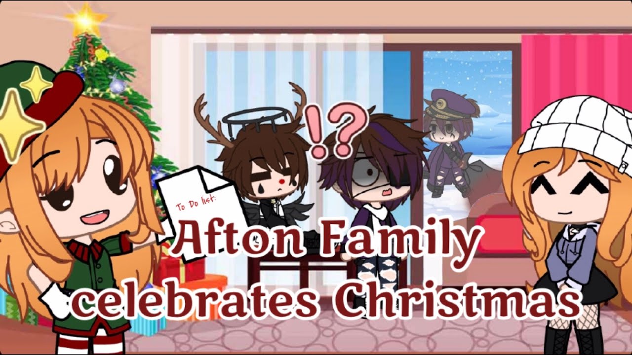 Afton Family celebrates Christmas || Gacha Club || 🎄Christmas Special🎄 ||