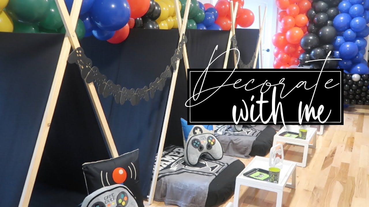 Decorate With Me | Gaming Theme Sleepover Party | DIY WITH KI