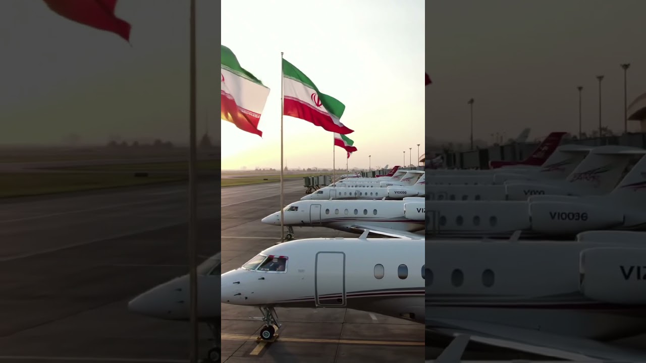 Luxury Iranian Private Jets 🇮🇷 | VIP View from Tehran Airport #iran #iranian #airports #tehran