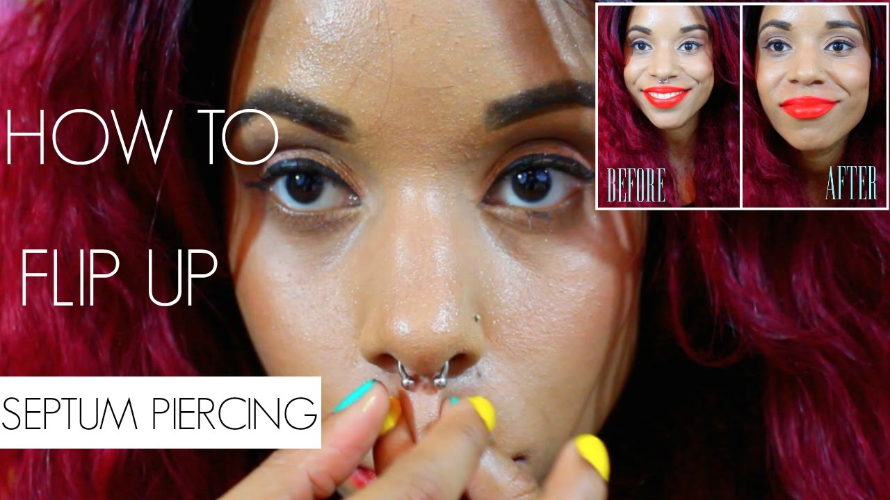 How To Flip Up Septum Ring