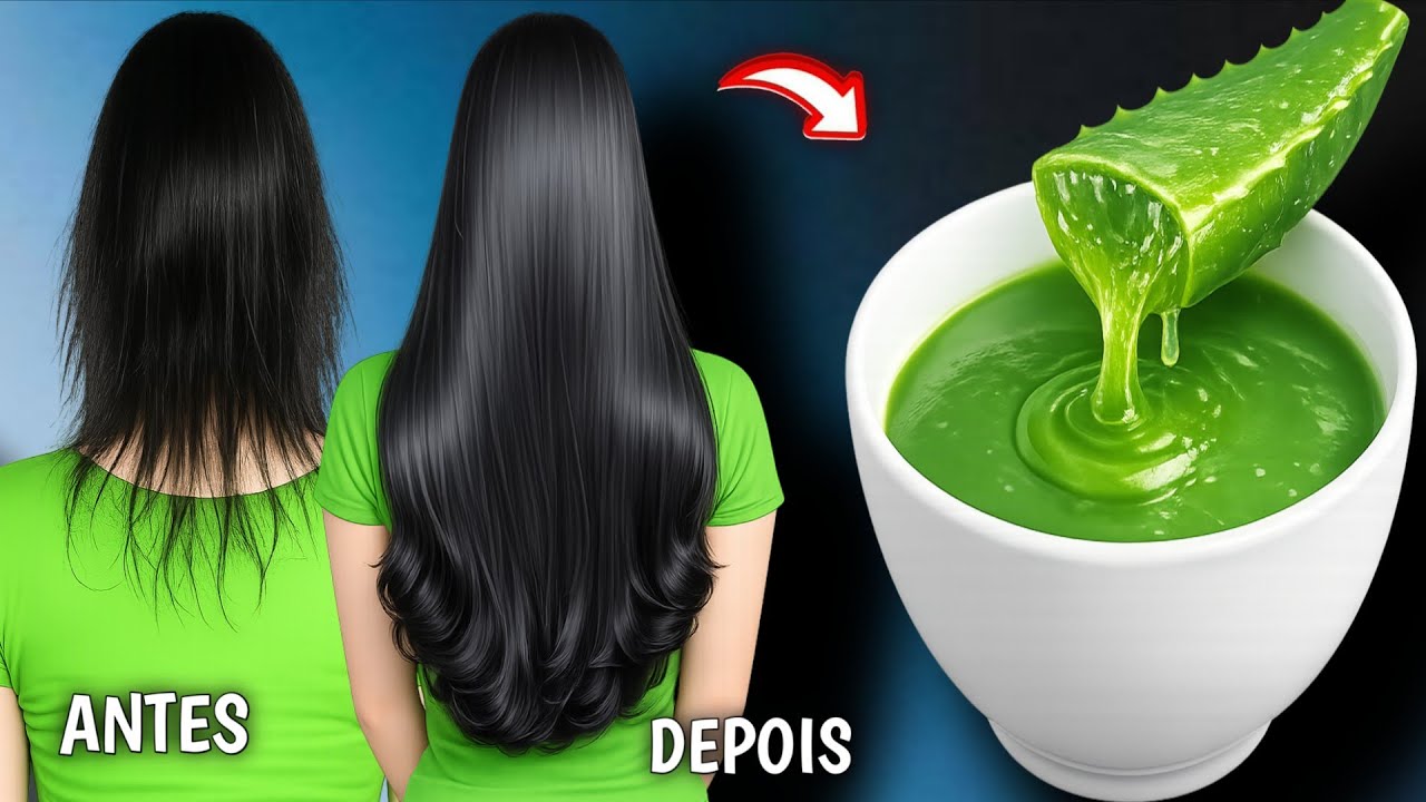 QUALQUER CABELO CRESCE MUITO E NÃO CAI! Melhor receita do mundo para crescer cabelo