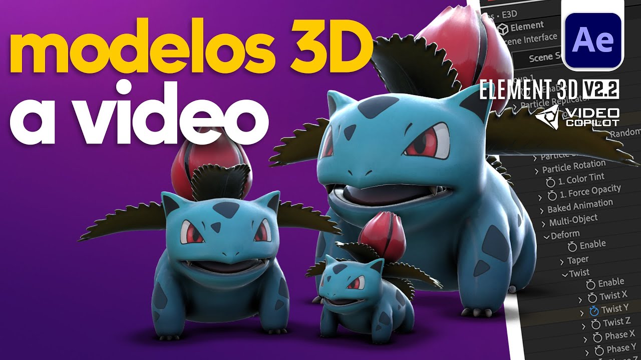 Colocar Modelos 3D a tus Videos con After Effects y Element 3D!