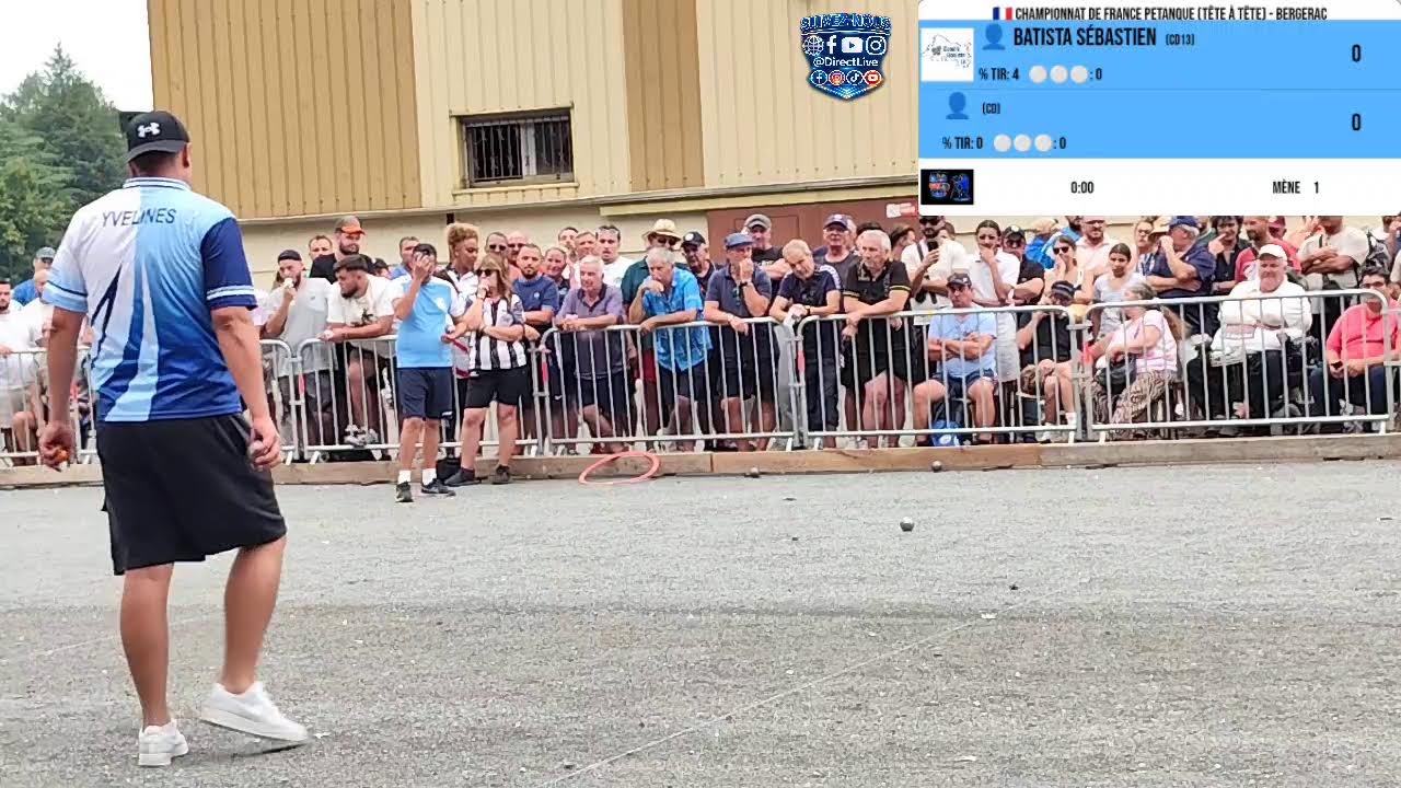 🇨🇵CHAMPIONNAT DE FRANCE P&Eacute;TANQUE 🏆 16&Egrave;ME FINALE CD13  BATISTA S&Eacute;BASTIEN 13 🆚 2 CD12 THERY DORIAN