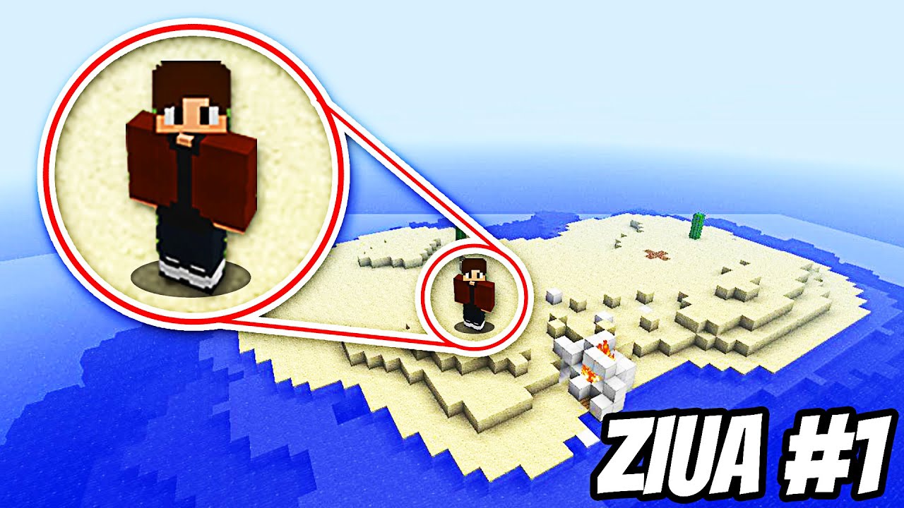 Minecraft, Dar Sunt Blocat Pe Insulă ! - Ziua #1