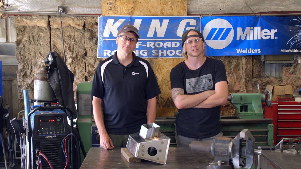 TIG welding stainless steel muffler with the Dynasty 350 at BattleBorn Engineering