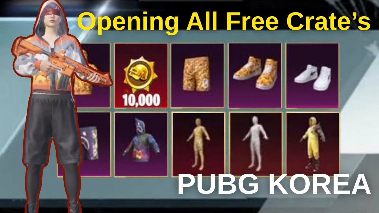 Opening All Free Crate’s | PUBG MOBİLE KORE OPENİNG CRATE | Pubg Mobile KR