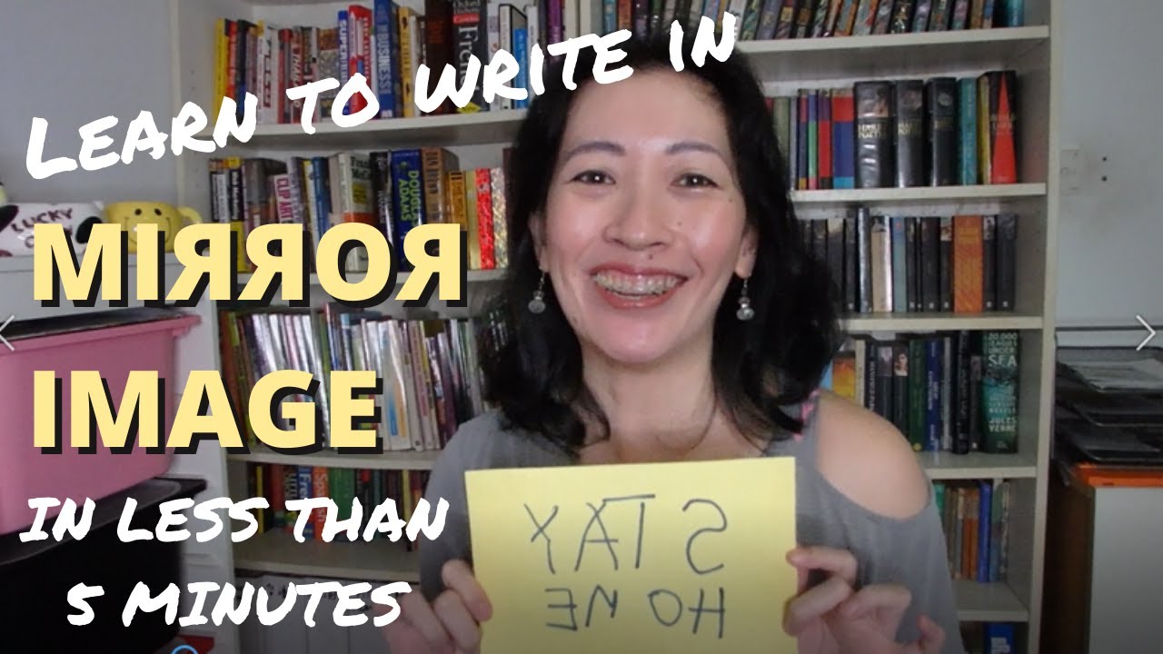 Learn to write in *MIRROR IMAGE* in less than 5 minutes!