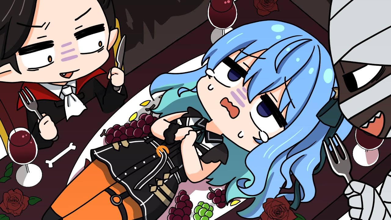 【手描き】ああ、今から食べられるんだあたしは【星街すいせい/さくらみこ/ホロライブ/切り抜き漫画】