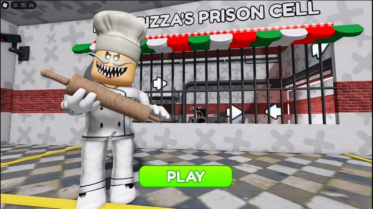 PAPA PIZZA'S PRISON RUN! Obby roblox Gameplay Walkthrough No Death 4K