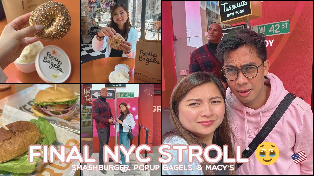 LAST STROLL IN NYC (Trying Pop-Up Bagels, Shopping at Macy's) 🇺🇸 | JOYCE YABUT - BARTOLOME