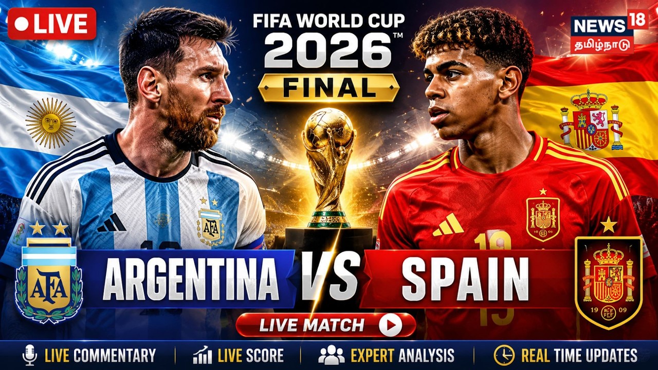🔴LIVE: Argentina vs Spain | FIFA World Cup 2026 Final | Leonel Messi | Lamine Yammal | Football N18G
