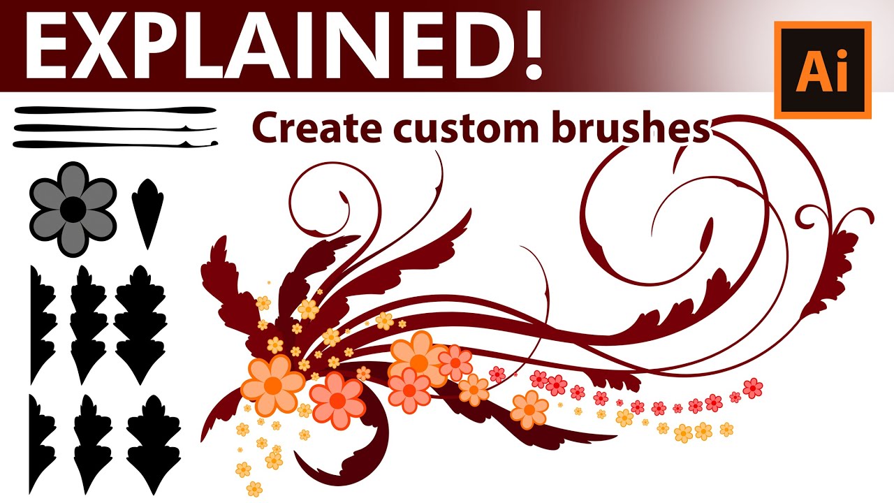 How to create custom ornament brushes in Adobe Illustrator