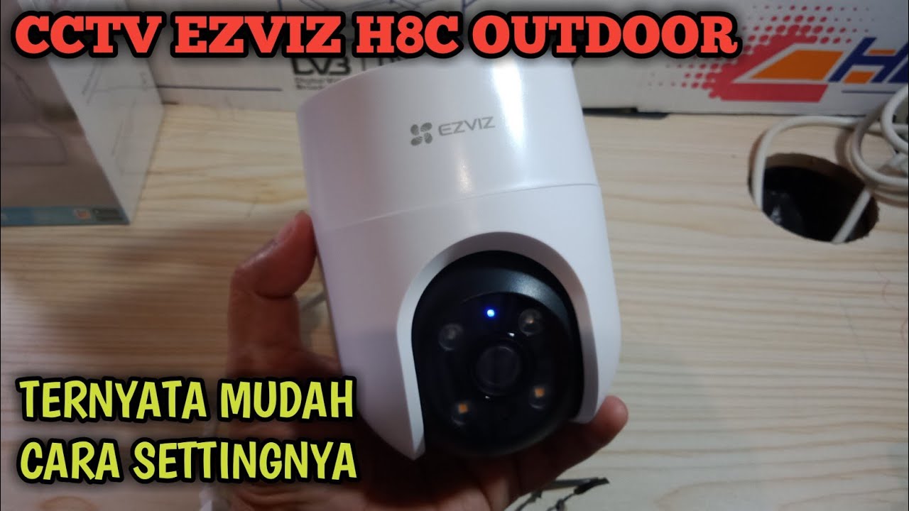 Cara setting cctv Ezviz H8C pantau lewat hp || Ezviz outdoor