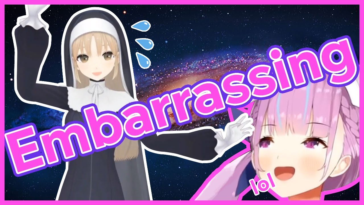 Aqua makes Sister Claire perform an embarrassing Joke [VARIOUS / ENG SUB]