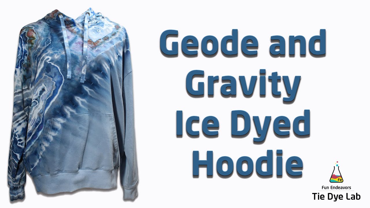 Узоры в стиле тай-дай: толстовка Geode and Gravity Ice Dyed