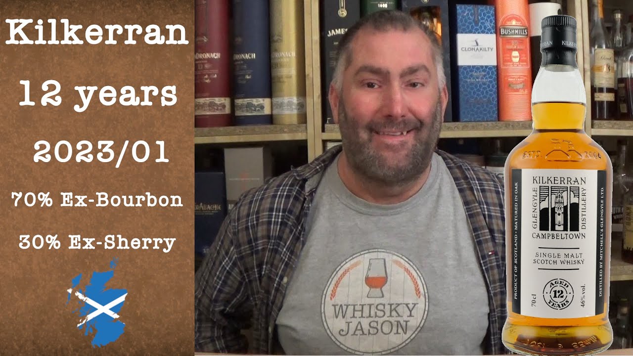 Kilkerran 12 Jahre (2023/01) - 70% Ex-Bourbon 30% Ex-Sherry-Fässer Scotch Verkostung von WhiskyJason