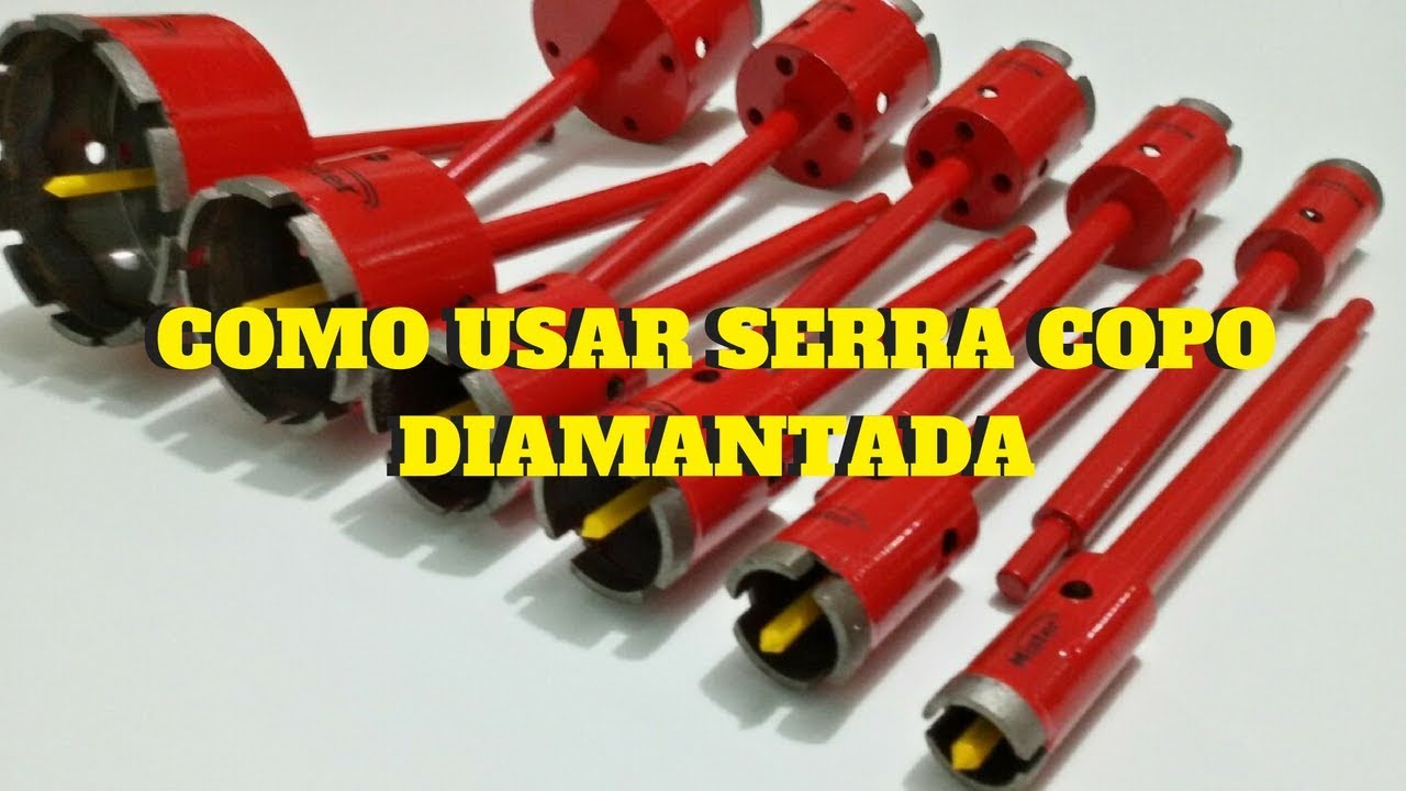 COMO USAR SERRA COPO DIAMANTADA (SUPER FÁCIL) / DIAMOND CORE DRILL BITS ( HOW TO USE )