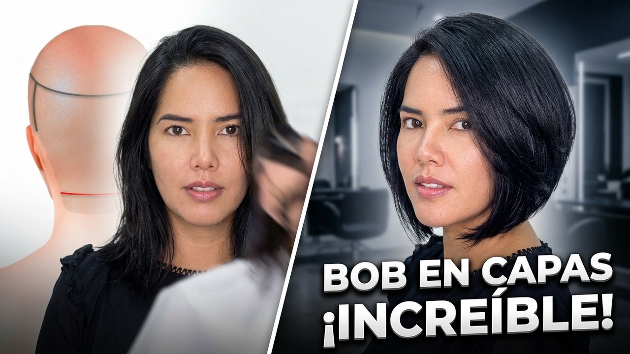 Mira cómo lograr un bob en capas increíble