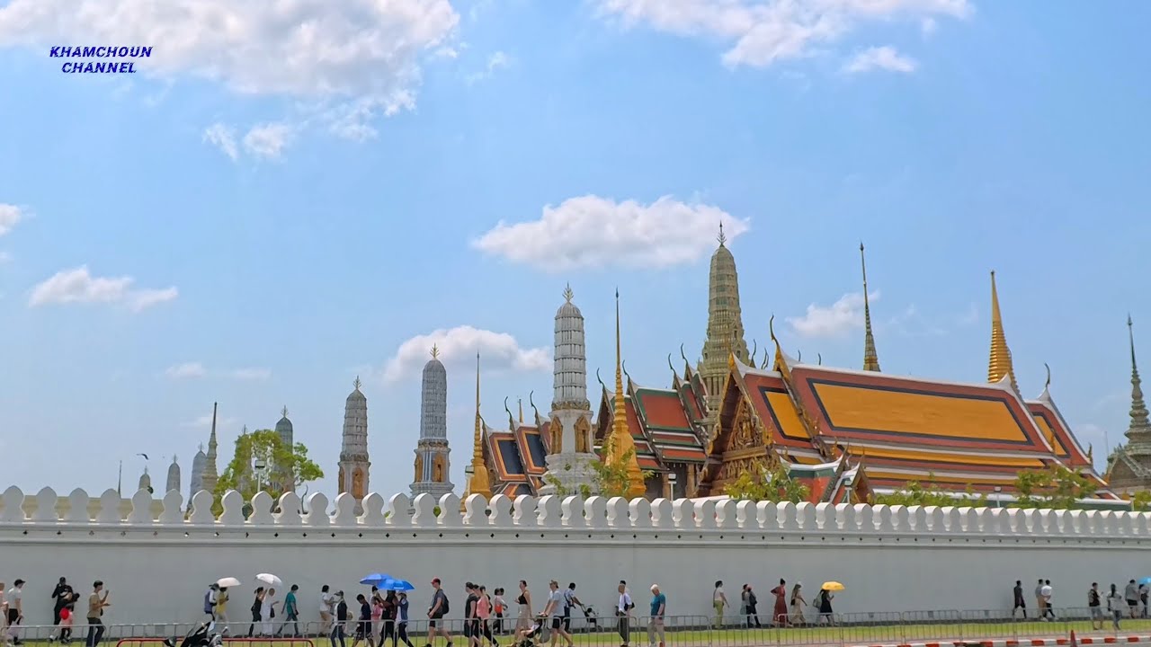 สาวลาวพาเที่ยวเป็นบุญตาที่ได้มาเห็นวัดพะเเก้วมรกต🇹🇭🇱🇦#พระเเก้วมรกต#KhamChounchannel