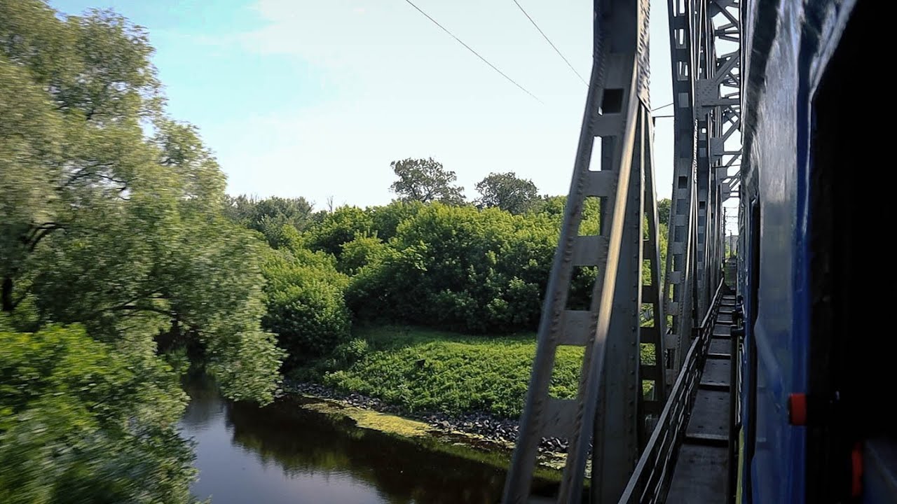 Поездом по просторам Полтавской области | Участок Лубны - Миргород из окна поезда