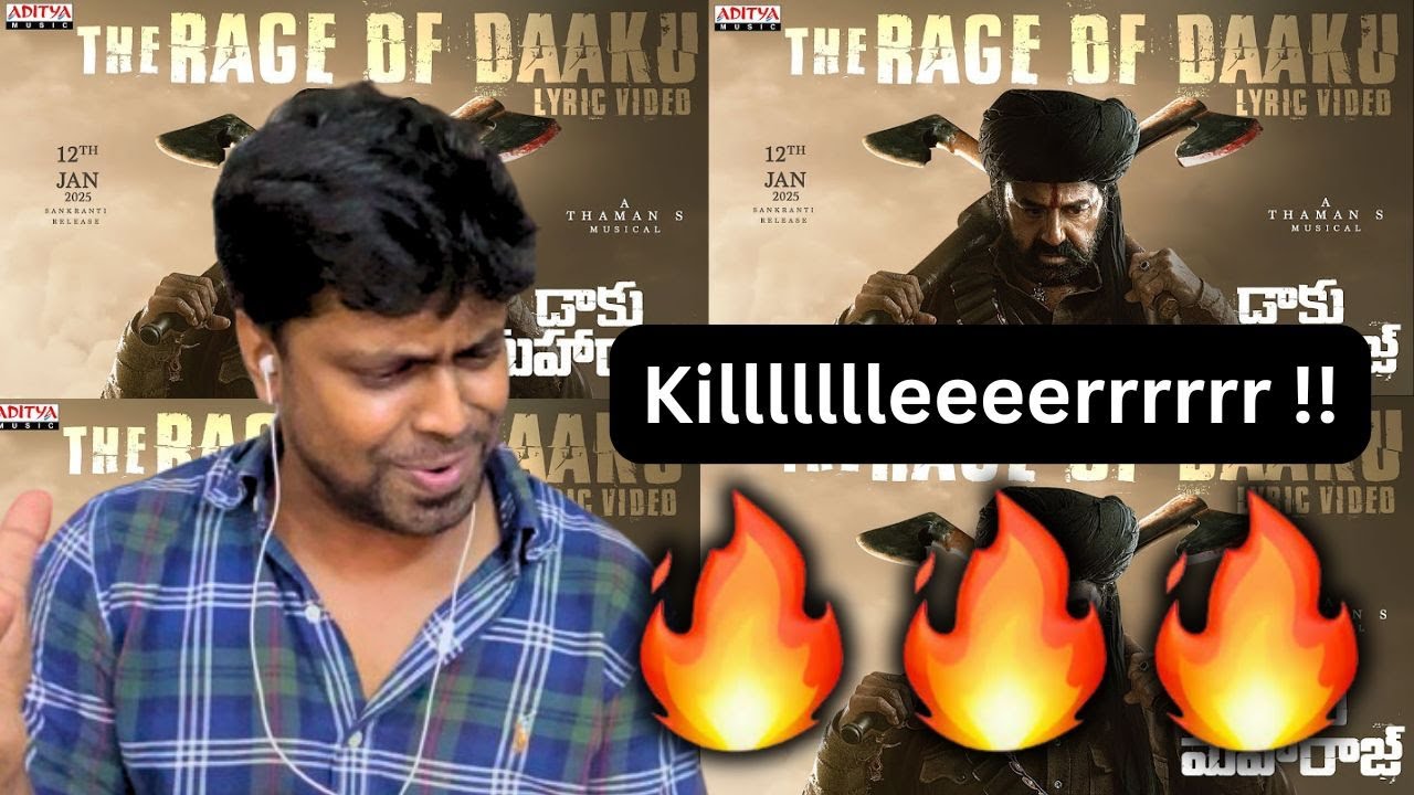 The Rage of Daaku Lyric Video Reaction | Daaku Maharaaj | Nandamuri Balakrishna |M.O.U| Mr Earphones