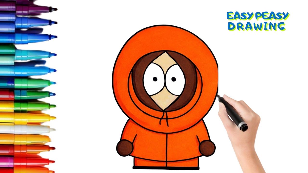 How to draw Kenny  | South Park step by step 