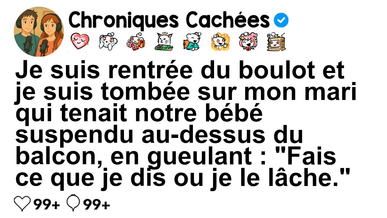[SUITE] En rentrant du travail, j’ai vu mon mari tenir notre bébé au-dessus du balcon...