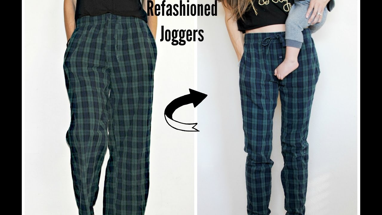DIY: Refashion Sweats into Joggers