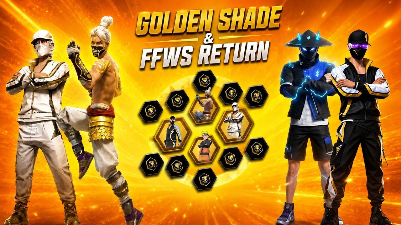 Golden Shade Bundle Return Date🤯💥| Next Universal Ring Event | Ffws 2025 bundle Return |Ff New Event