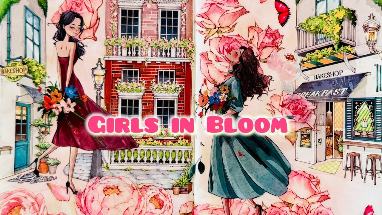 Girls in Bloom | Soft Floral Journaling with Roses & Butterflies 🌸🦋