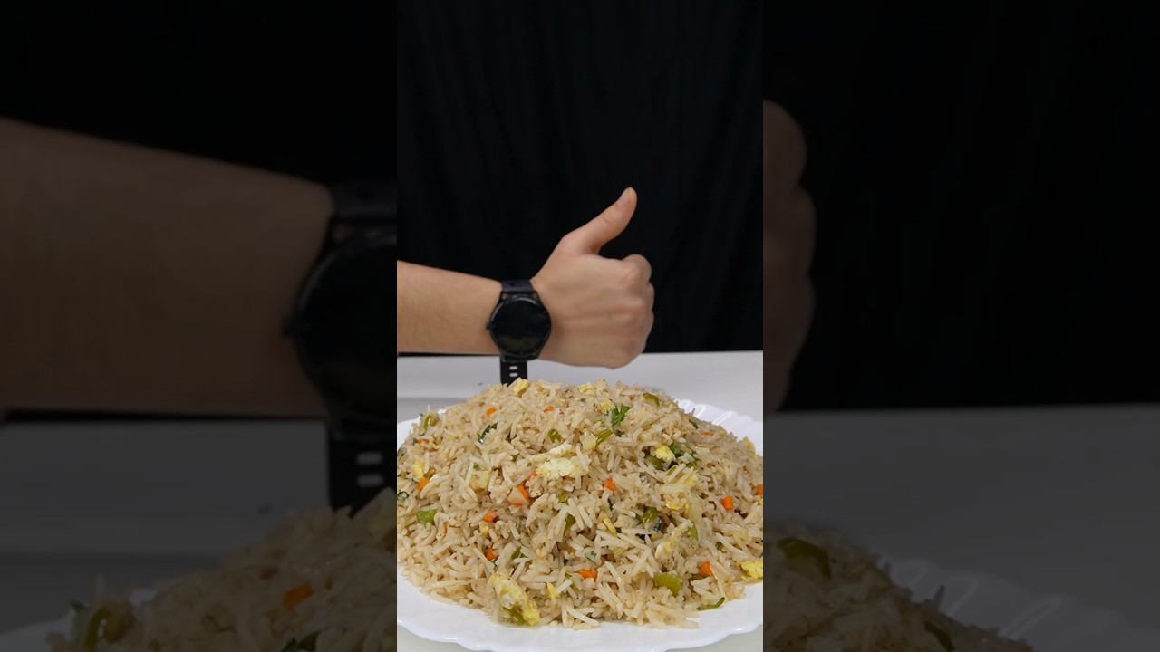 Street Style Egg Fried Rice #shorts #friedrice