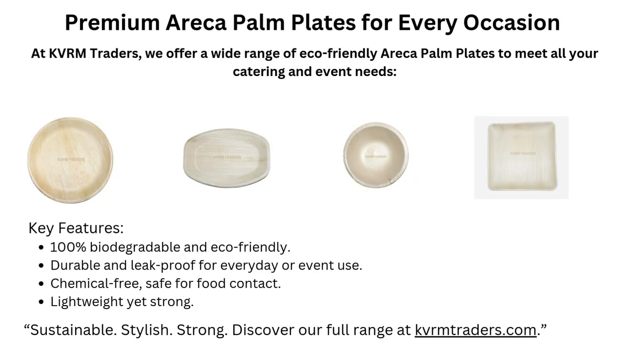 KVRM Traders &ndash; Leading Areca Palm Leaf Plates Supplier and Exporter from India