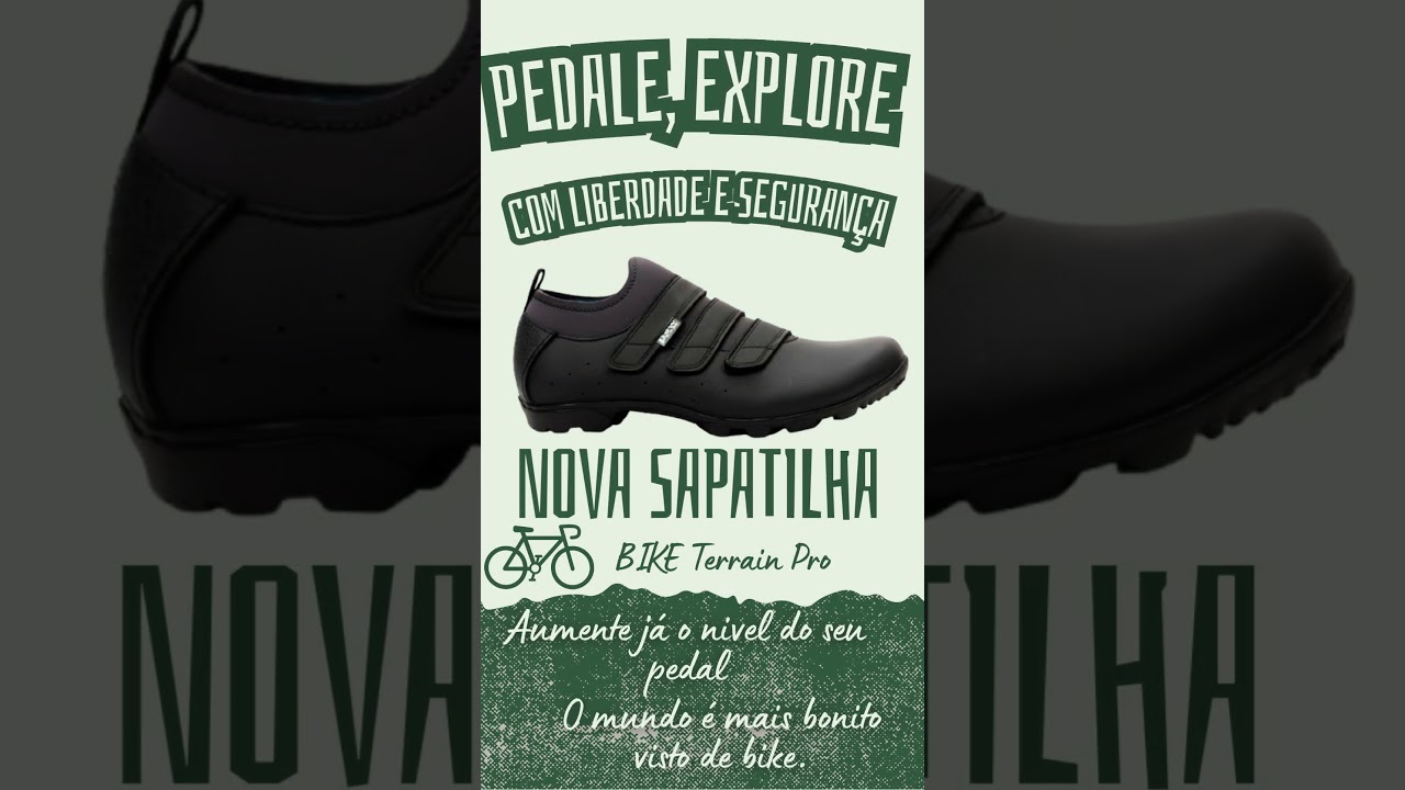 Sapatilha de Ciclismo Unissex New Fox Terrain Pro Solado Grip Conforto Premium Refletiva