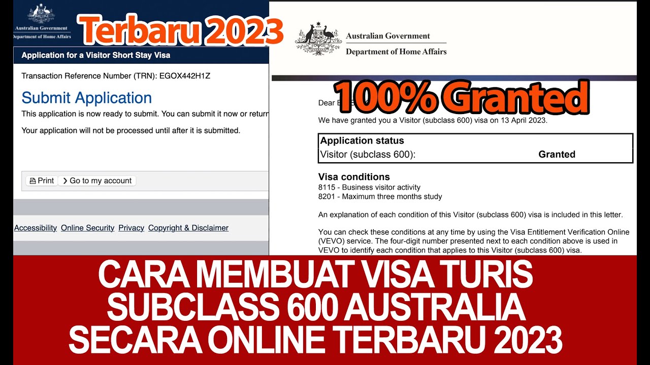 CARA MEMBUAT VISA TURIS AUSTRALIA ONLINE TERBARU