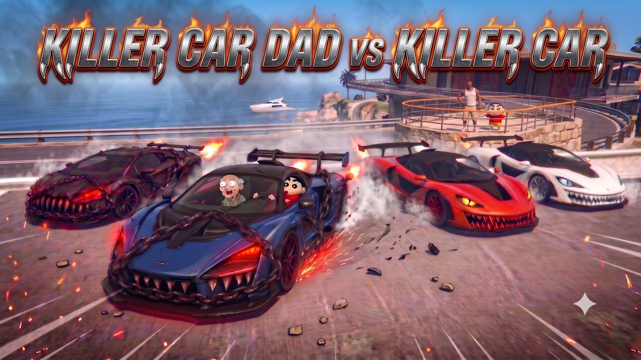 Can Franklin Kiler car's sister save Kira from Shakira | killer car | ar gamer | franklin |