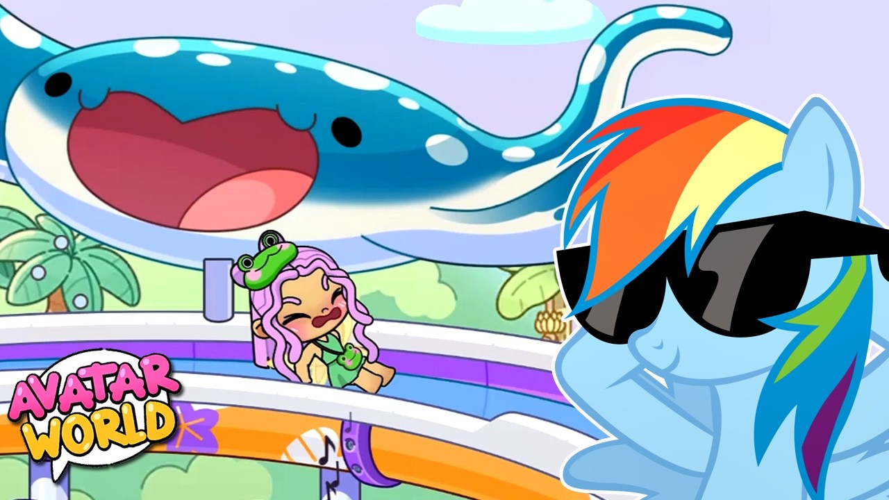 UM DIA no PARQUE AQUÁTICO do AVATAR WORLD #LuliRarity