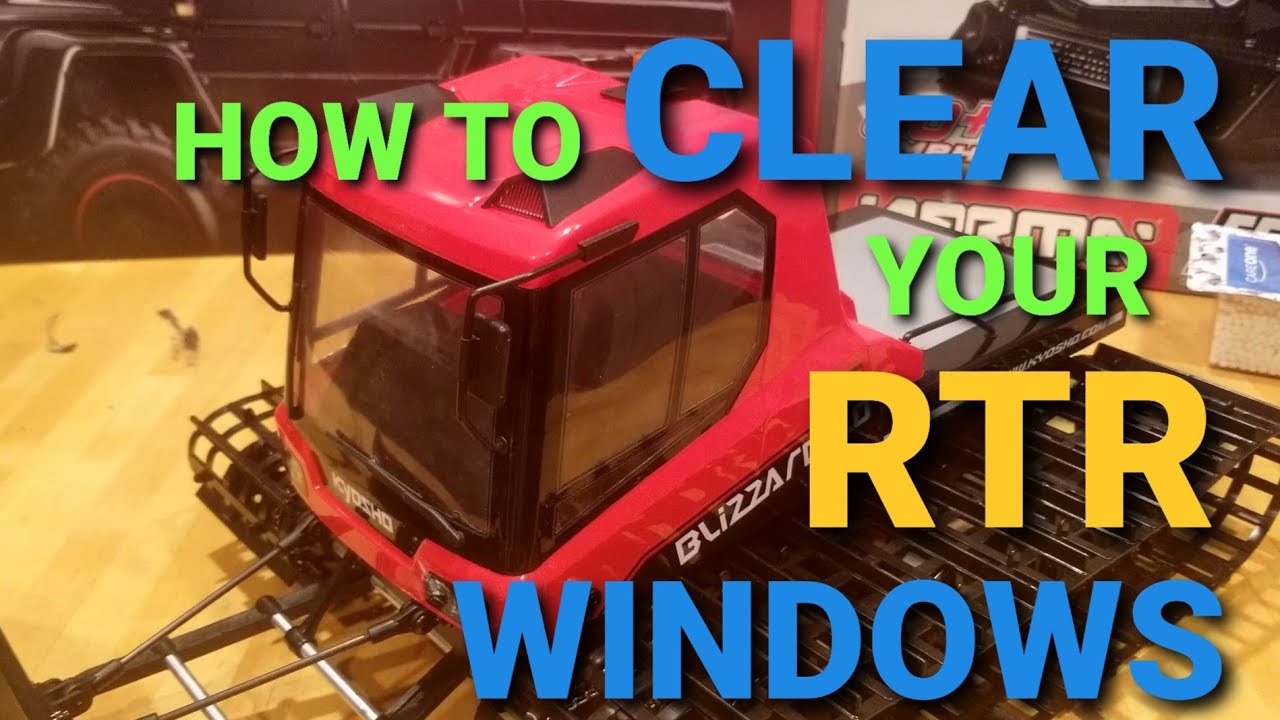 How To Clear RTR Windows (Remove paint and decals) Kyosho Blizzard 2.0