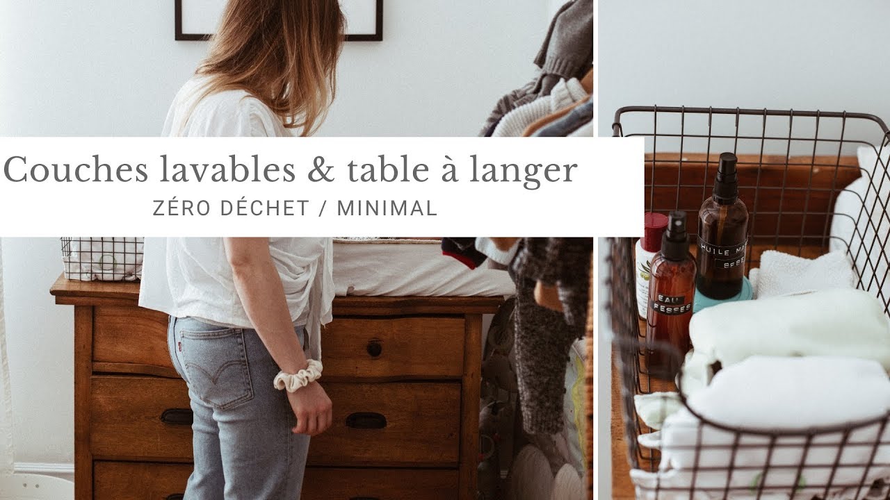 Découvrez notre table à langer écolo / Couches lavables