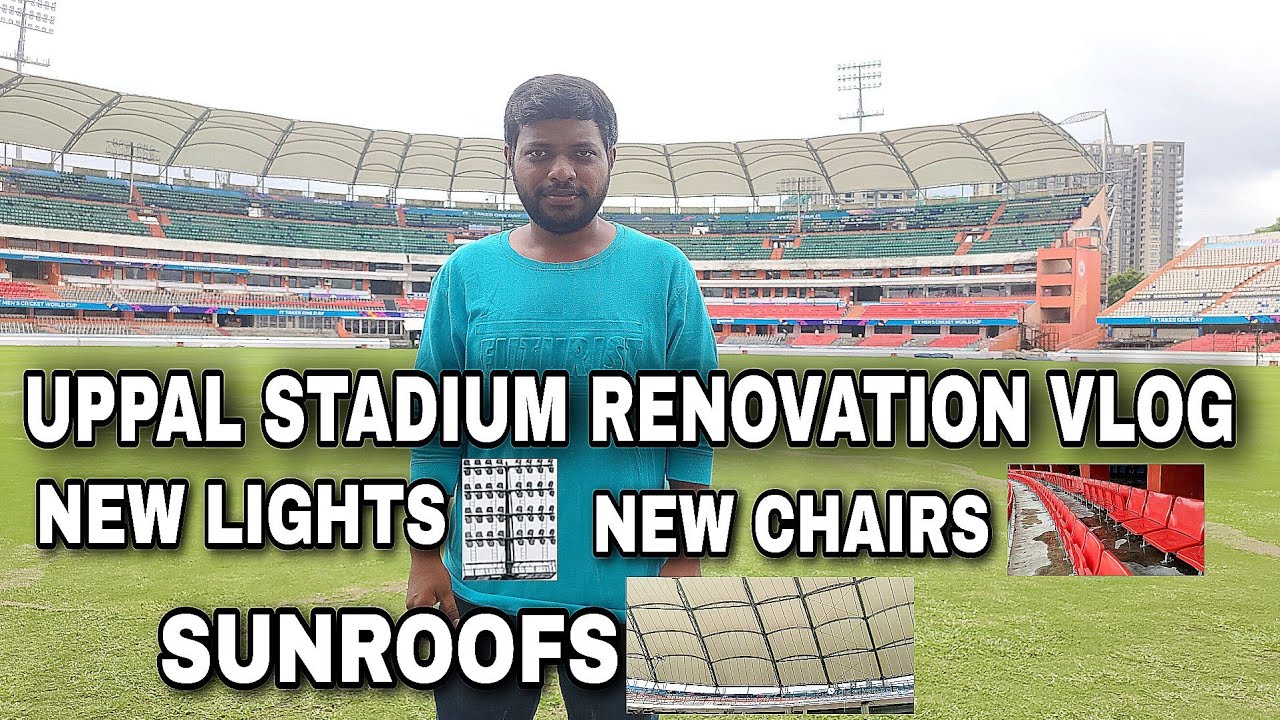 uppal stadium renovation updates | uppal stadium renovation vlog | new led lights | new chairs #rgis