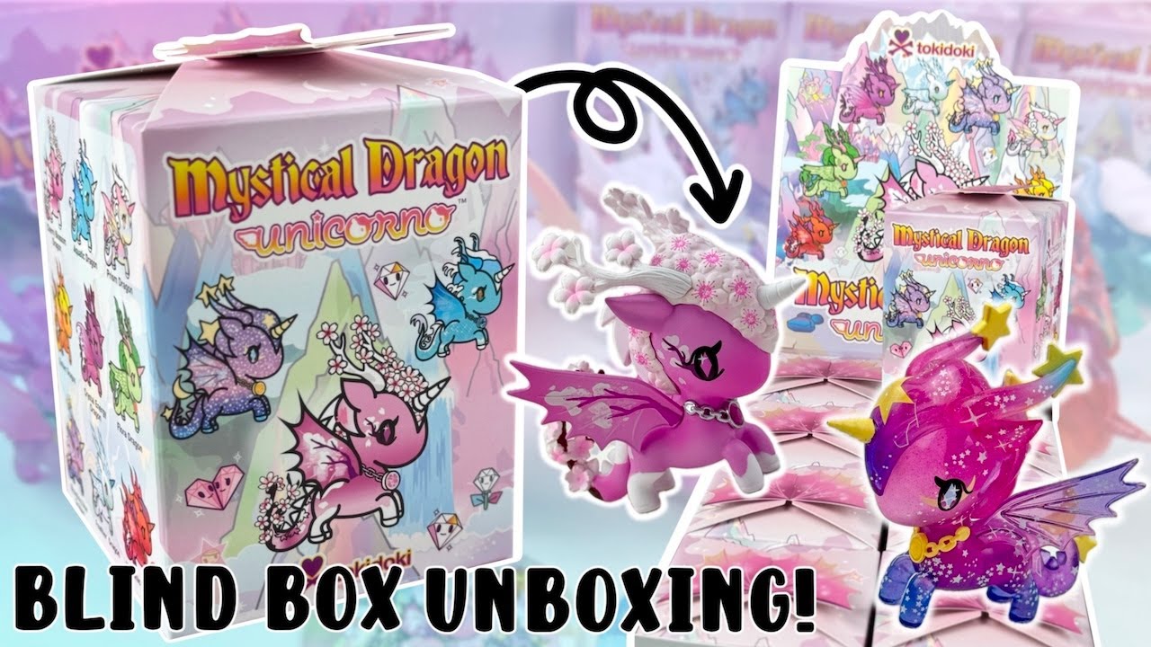 Opening the tokidoki MYSTICAL DRAGON UNICORNO Blind Box Series! SECRET CHASER FIGURE! ♡