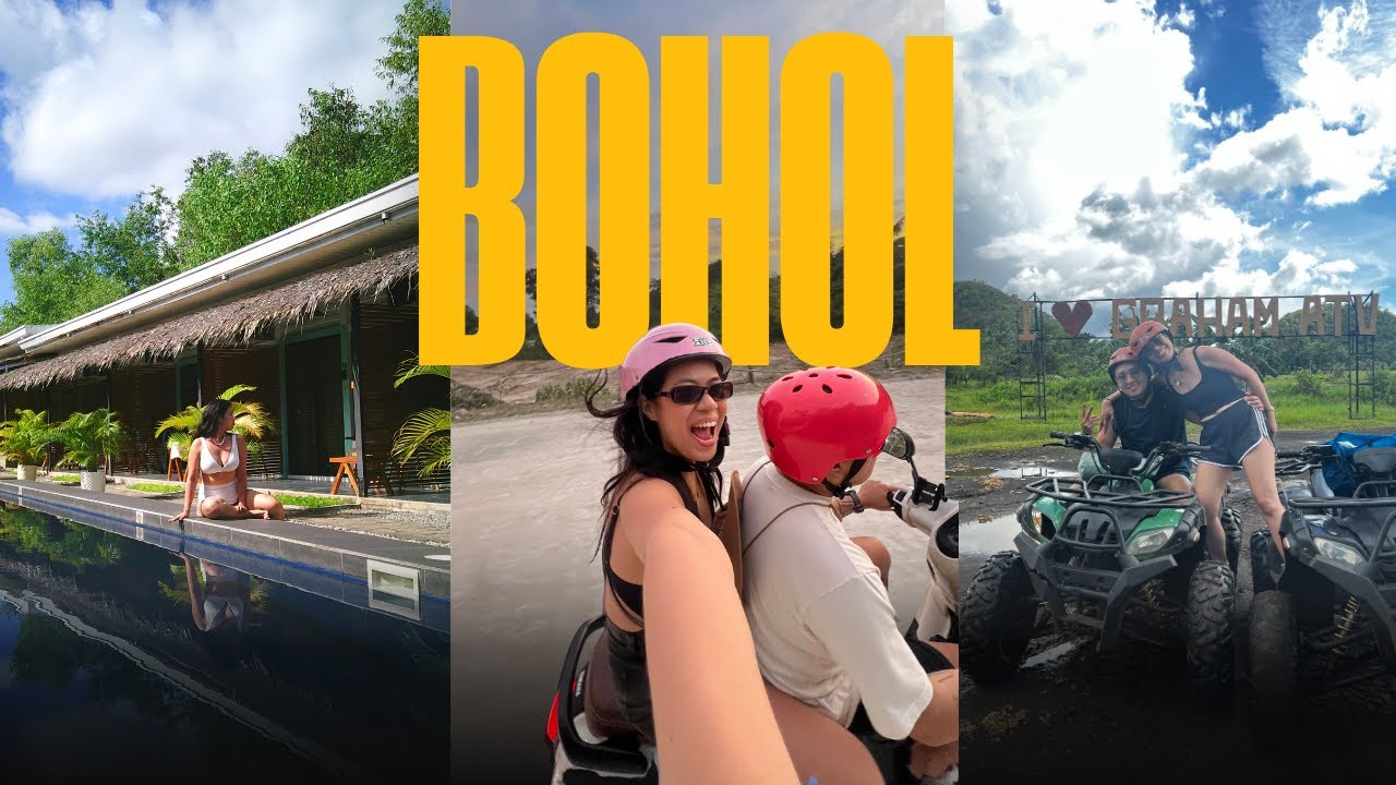 Bohol vlog 2025 🇵🇭 🏝️(₱1,800 stay, cafes, atv ride at chocolate hills, snorkeling at balicasag)
