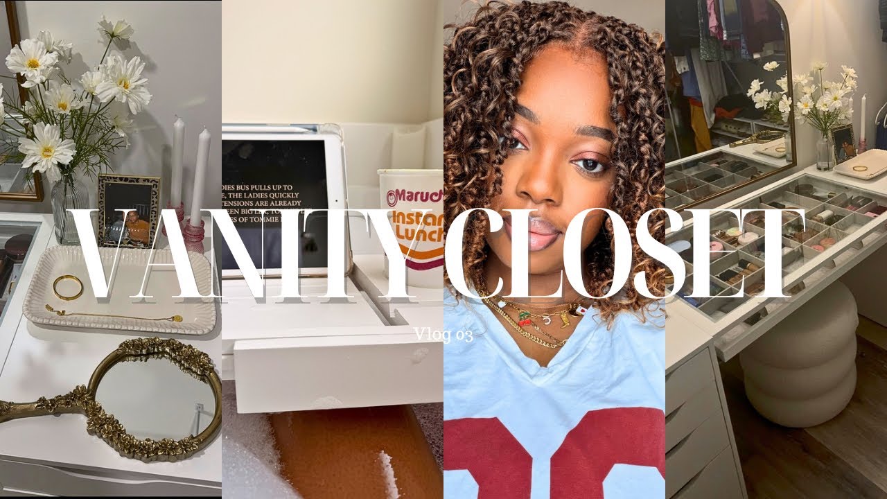 VANITY CLOSET | Valentine’s Day + Dream Closet Vanity Vlog 