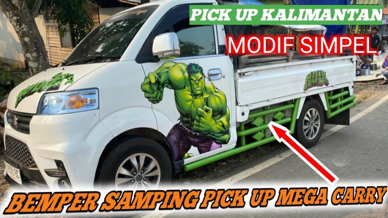 MEGA CARRY MODIFIKASI | pasang bemper samping