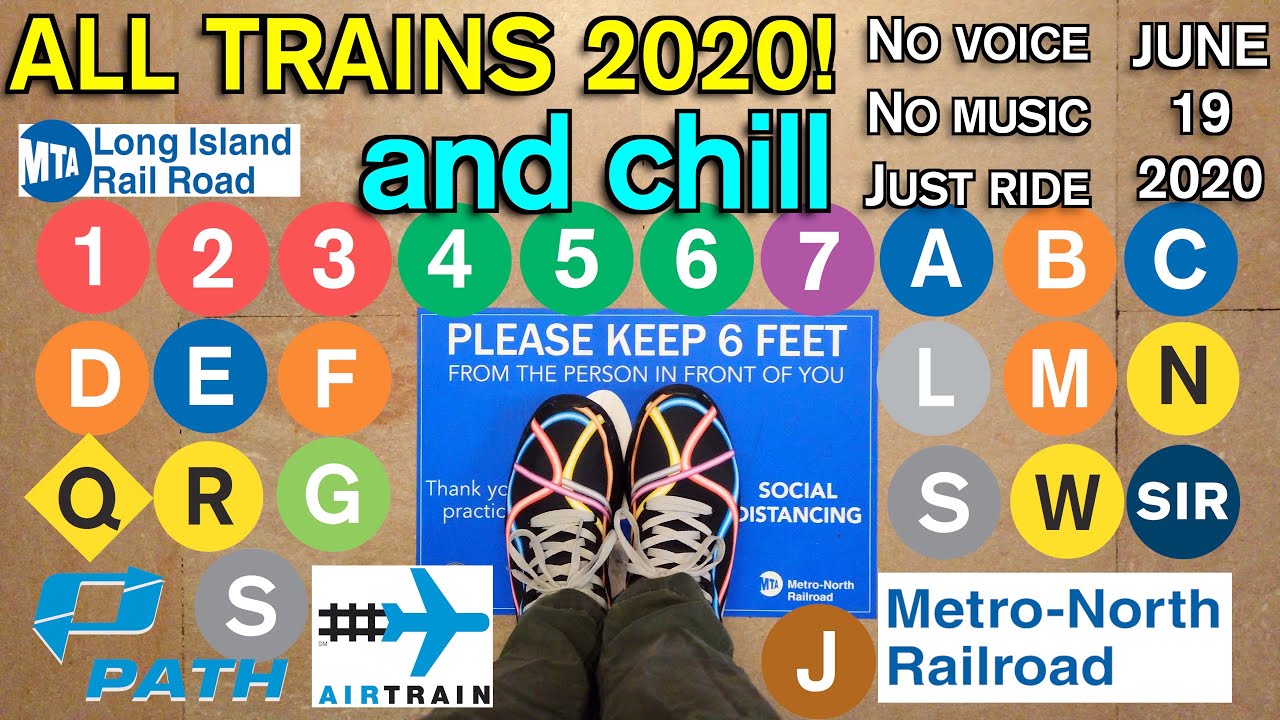 EVERY Train 2020 and chill - No voice No music